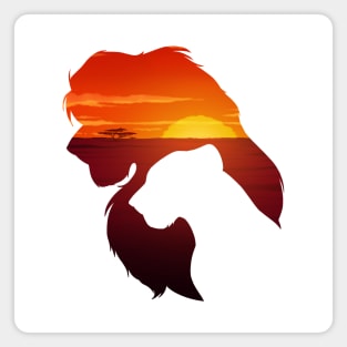 Simba & Nala SUNRISE Magnet